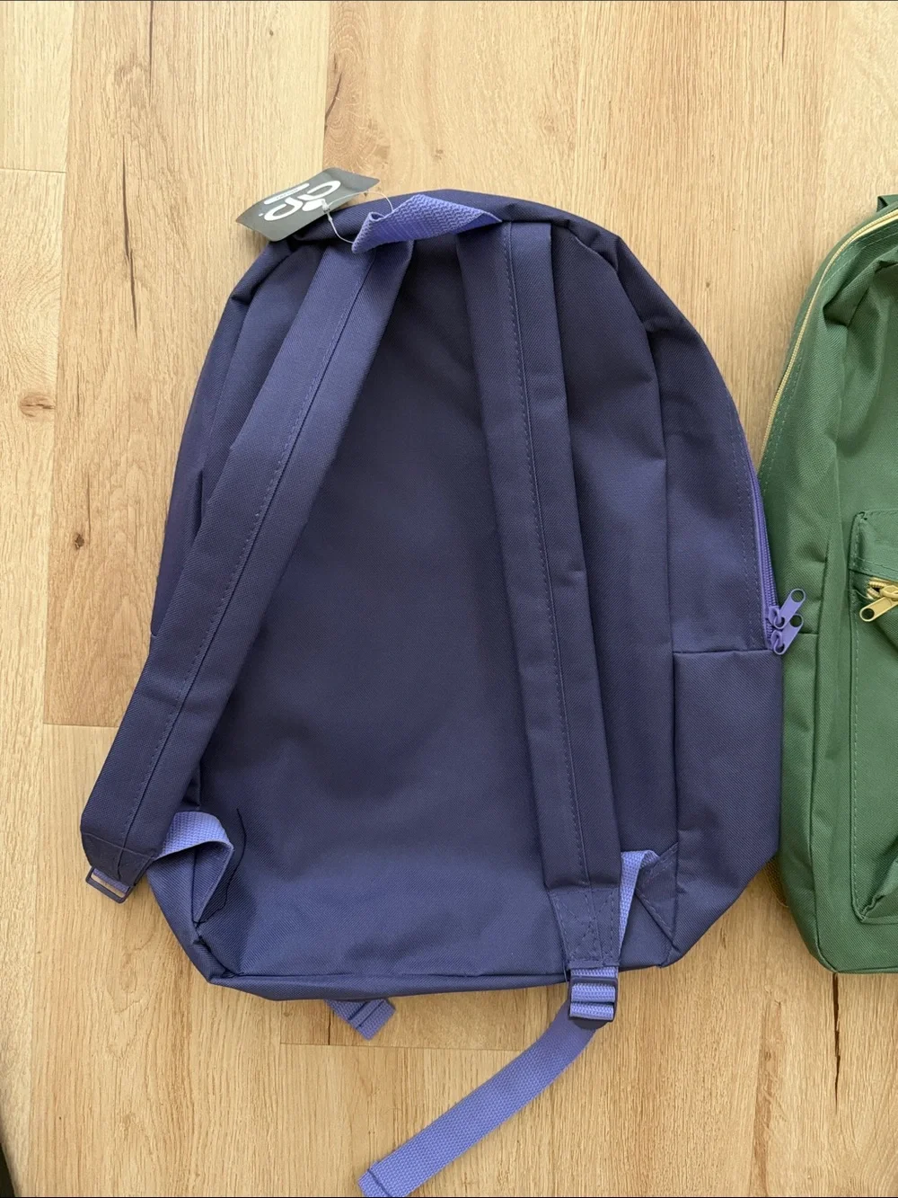 Purple and Green Everyday Backpack Duo
